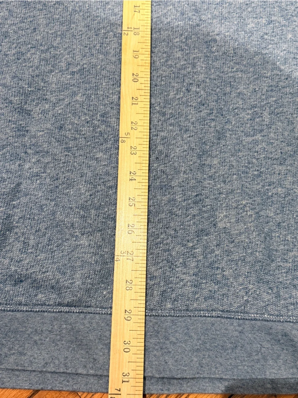 Vineyard Vines Heathered Blue Quarter-Zip Pullover with Dark Blue Yoke